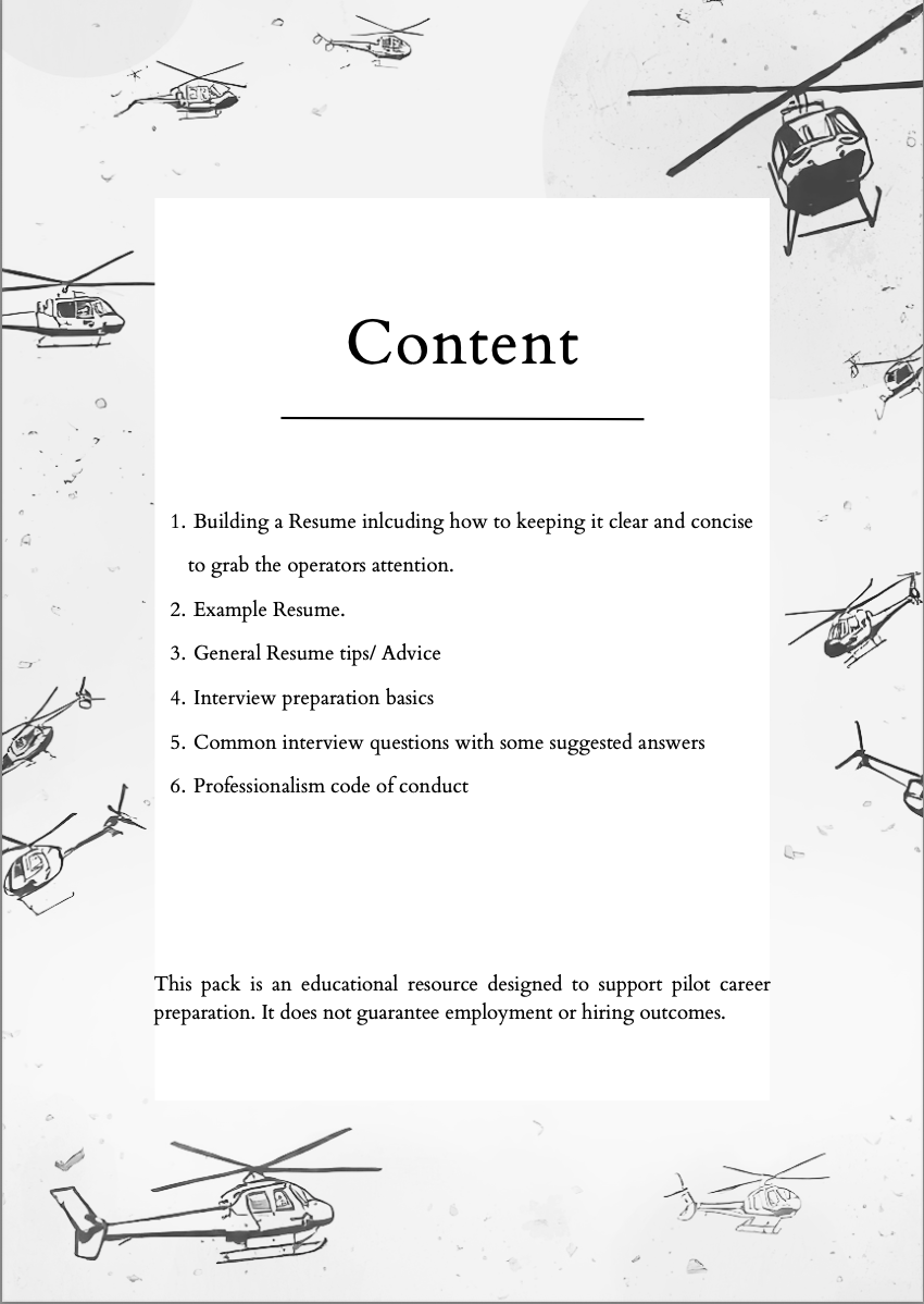 Resume & Interview Pack